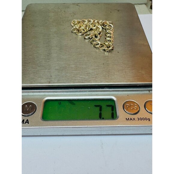 Vintage Estate Sterling Silver 925 Italian Chain Link Bracelet 7.5” Men Women - Picture 7 of 7